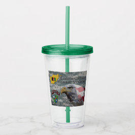 アフガンコンバット退役軍人第75レンジャー連隊 アクリルタンブラー