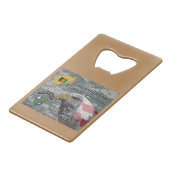 アフガンコンバット退役軍人第75レンジャー連隊 クレジットカード栓抜き (正面アングル)