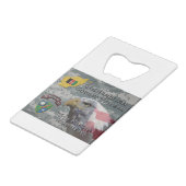 アフガンコンバット退役軍人第75レンジャー連隊 クレジットカード栓抜き (裏面アングル)