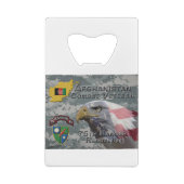 アフガンコンバット退役軍人第75レンジャー連隊 クレジットカード栓抜き (裏面)