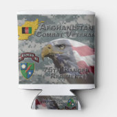 アフガンコンバット退役軍人第75レンジャー連隊 缶クーラー (裏面)