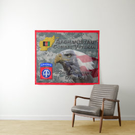 「アフガンコンバット退役軍人」 - 82機空部 タペストリー