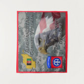 「アフガンコンバット退役軍人」 - 82機空部 タペストリー (正面)