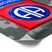 「アフガンコンバット退役軍人」 - 82機空部 ポスター (角)