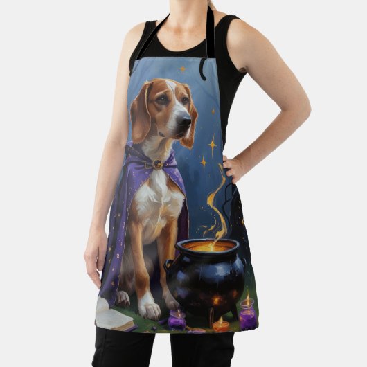アフガンハウンドお洒落ドグハロウィン絵を描ズ エプロン (インサイチュ)