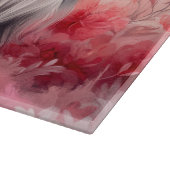 アフガンハウンドとバラ – バレンタインデー カッティングボード (角)