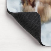 アフガンハウンドのクリスマスプレゼント マウスパッド (コーナー)