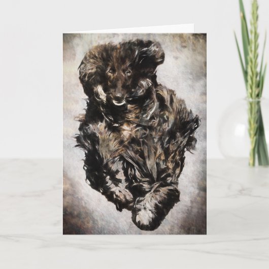 アフガンハウンドのグリーティングカード カード (正面)