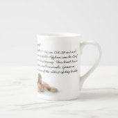 アフガンハウンドのマグ ボーンチャイナマグカップ (右)