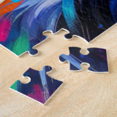 アフガンハウンドアクリルプリント |カラフル | |鮮やか | ジグソーパズル (側面)