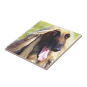 アフガンハウンドアート タイル (側面)