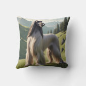 アフガンハウンドエレガントリー装飾用クッション クッション (裏面)