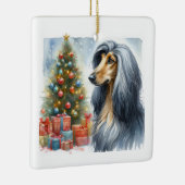 アフガンハウンドオラメント セラミックオーナメント (右)