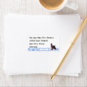 アフガンハウンドオンブルーギンガム ラベル (インサイチュ)