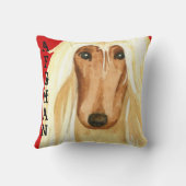 アフガンハウンドカラーブロック クッション (裏面)