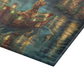 アフガンハウンドクリスマスフェスティバル航海 カッティングボード (角)