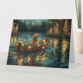 アフガンハウンドクリスマスフェスティバル航海 カード (正面)