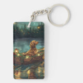 アフガンハウンドクリスマスフェスティバル航海 キーホルダー (裏面)