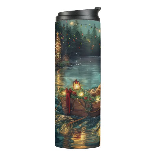 アフガンハウンドクリスマスフェスティバル航海 タンブラー (回転左)