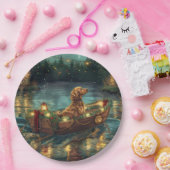 アフガンハウンドクリスマスフェスティバル航海 ペーパープレート (パーティー)