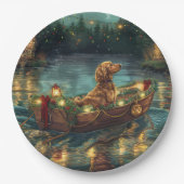アフガンハウンドクリスマスフェスティバル航海 ペーパープレート (正面)