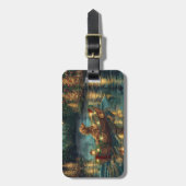 アフガンハウンドクリスマスフェスティバル航海 ラゲッジタグ (正面縦)