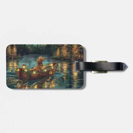 アフガンハウンドクリスマスフェスティバル航海 ラゲッジタグ (裏面横)