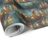 アフガンハウンドクリスマスフェスティバル航海 ラッピングペーパー (ロールコーナー)