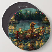 アフガンハウンドクリスマスフェスティバル航海 缶バッジ (正面&裏面)