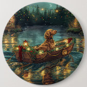 アフガンハウンドクリスマスフェスティバル航海 缶バッジ (正面)