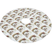 アフガンハウンドクリスマスリースフェスティバルカップ ブラッシュドポリエステルツリースカート (アングル)