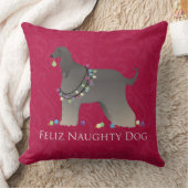 アフガンハウンドクリスマス クッション (ブランケット)