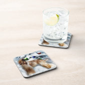 アフガンハウンドクリスマス コースター (右側)