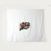 アフガンハウンドシャツドッグママパパバルフバルチティーD タペストリー (正面(横))