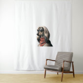 アフガンハウンドシャツドッグママパパバルフバルチティーD タペストリー (インサイチュ)