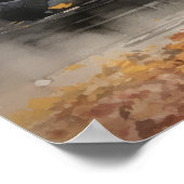 アフガンハウンドドッグアートプリントポスター ポスター (角)