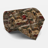 アフガンハウンドドッグクリスマスフェスティバル ネクタイ (ロール)