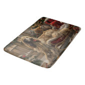 アフガンハウンドドッグクリスマスフェスティバル バスマット (アングル)