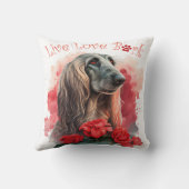 アフガンハウンドドッグママフローラ クッション (裏面)