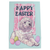 アフガンハウンドハッピーイースター ミディアムペーパーバッグ (裏面)