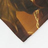 アフガンハウンドハロウィーンナイトドギーディライト フリースブランケット (角)