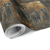 アフガンハウンドハロウィーンナイトドギーディライト ラッピングペーパー (ロールコーナー)