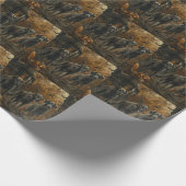 アフガンハウンドハロウィーンナイトドギーディライト ラッピングペーパー (角)