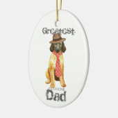 アフガンハウンドパパセラミックオーナメント セラミックオーナメント (左)