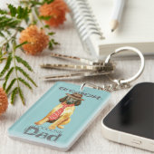 アフガンハウンドパパ キーホルダー (正面右)