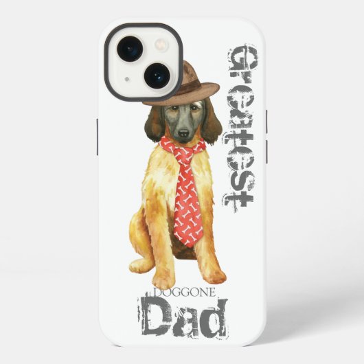 アフガンハウンドパパ iPhoneケース (裏面)