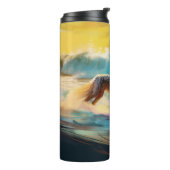 アフガンハウンドビーチサーフィン絵画ズ タンブラー (回転左)