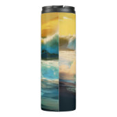 アフガンハウンドビーチサーフィン絵画ズ タンブラー (裏面)