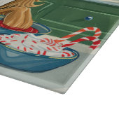 アフガンハウンドホリデーベーキング:フェスティバルクリスマス カッティングボード (角)