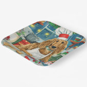 アフガンハウンドホリデーベーキング:フェスティバルクリスマス ペーパープレート (傾斜あり)